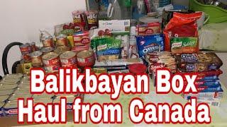 Balikbayan Box Haul from Canada  to Philippines