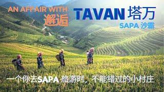 Tavan (塔万)村是你去越南Sapa(沙霸)镇旅游时不能错过的村寨! 仅相距Sapa 10公里的路程而已，却拥有你梦寐以求的田园风景，世外桃源，而且好多很棒的咖啡馆和民宿，你绝对意想不到！