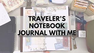 Journal With Me Traveler's Notebook | Skylar Hand Insert Ep 1