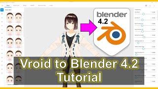 Vroid Studio to Blender 4.2 | VRM Pipeline Tutorial #vroid #blender #vrm