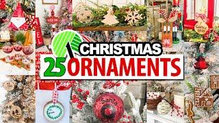 25 *BEST* DIY Christmas Ornaments! EASY + Beginner Friendly! Dollar Tree Christmas 2024