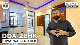 2 BHK DDA BUILDER Flat for sale in  80 Lacs with Loan from any BANK in Dwarka Sector 8 | S553