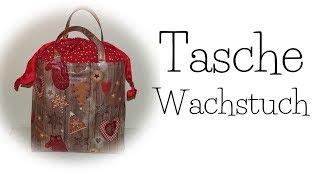 Tasche nähen  Wachstuch / Baumwollstoff mit Schleifenband zum Zuziehen nähen für Anfänger