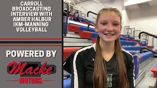 Carroll Broadcasting Sports Network interview with Amber Halbur of IKM-Manning after AHSTW 9-29-22