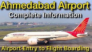 Ahmedabad Terminal 1 Airport Entry Gate to Flight Boarding Complete Information Walking Tour