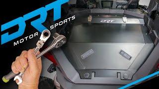 DRT motorsports Polaris RZR PRO R Aluminum Trunk Enclosure install