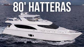 Touring a $3,750,000 Yacht | 2014 Hatteras 80' Motor Yacht Walkthrough