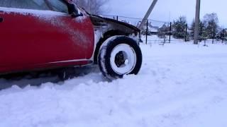 Nissan Almera Snow Offroad Slow Motion