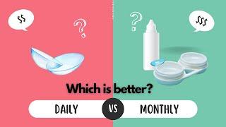 Which contact lens is better: Daily or monthly disposable? | Optometrist Explains