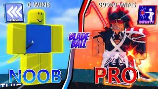 GOING FROM NOOB TO PRO IN BLADE BALL UNDER 24 HOURS... | ROBLOX