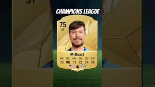 I added MrBeast to FC 25 to see if he can win the Champions League!