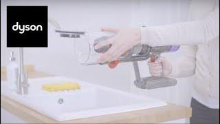 How to empty and clean the clear bin on your Dyson V11™ cordless vacuum