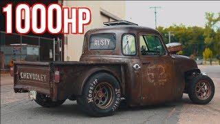 1000HP Rat Rod Truck GAPS EVERYTHING - He Built it For Under $10,000!