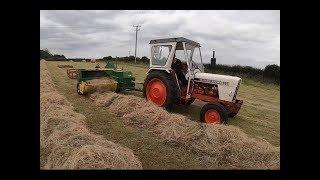 BALING HAY AS THE DAVID BROWN TAKES OVER...