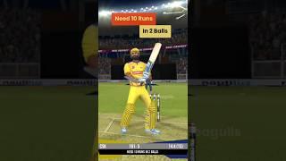 Ravindra Jadeja's Match Winning Sixer in Real Cricket 22 #shorts