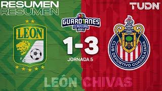 Resumen y goles | León 1-3 Chivas | Torneo Guard1anes 2021 Liga MX - Jornada 5 | TUDN