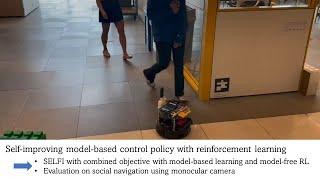 SELFI: Autonomous Self-Improvement with Reinforcement Learning for Social Navigation