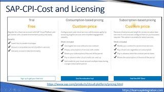 07 SAP CPI   Licensing Model and Conclusion