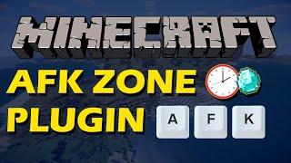 Earn rewards while afk in Minecraft with AFK Zone Plugin