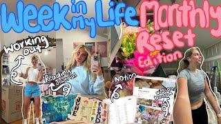 Week in my life *monthly reset edition* ⎮ reading journal, vision board, mid year check in and more