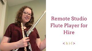 Remote Recording for Flute, Piccolo, and Alto Flute | Hannah Haefele