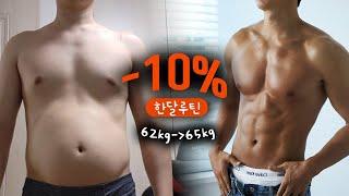 몸의 변화  한달만에 체지방만 10% 감량했던 동기부여 되는 필살기 방법