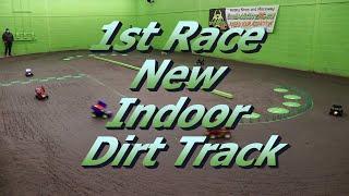 1st Race on New Indoor Dirt Track at Small Addictions RC (Full A Main Heats)