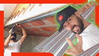  How to Mount PLADUR Ceiling with Omega Master  Under Stairs Ramp (drywall installation)