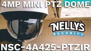 4MP PTZ Camera w/ Auto Tracking & 160' Night Vision, Hidden IR, 60 FPS Video, & Long-Range 25x Zoom