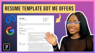 How to write a UX Resume | How I got hired! | Template included