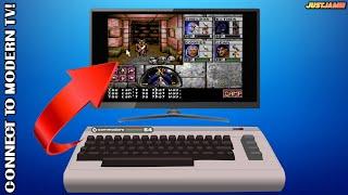 How to Connect a Commodore 64 to Modern TV #c64 #commodore64 #retrocomputer