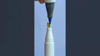 DIY Rainbow Marker  #art #artwork #artist #rainbow #draw #drawing #satisfying