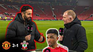 Man United vs Southampton 3-1  Amorim Interview and Paul Scholes Analysis  Amad Diallo Hattrick