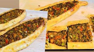 طرز تهیه پیده ترکی خیلی خوشمزه Delicious pide recipe #turkish #pide