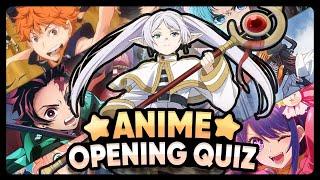 GUESS THE ANIME OPENING | 50 Openings [Very Easy - Very Hard]