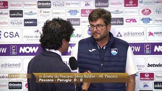 Pescara - Perugia 0-0 Baldini: "Non abbiamo palleggiato bene, mi tengo il punto"