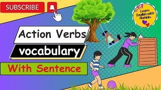 Action Verbs Vocabulary | Action Verbs With Sentence | #vocabulary
