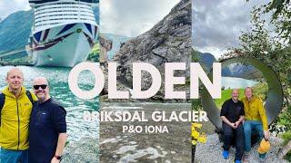 Olden, Norway  - Walking to the Briksdal Glacier and we dine at Sindhu on IONA, P&O