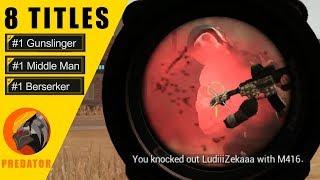 Season 6 - 8 Titles In Pakistan - Predator kill Montage - Pubg Mobile