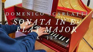 Domenico Scarlatti, Sonata in E-flat Major, K. 123, harpsichord