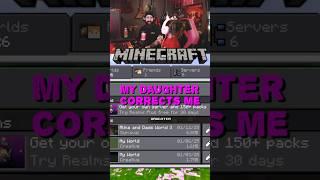 She’s better than me!!  #minecraft #gaming #gamers #family #fatherdaughter #gamingcommunity