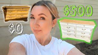 TRASHED Lexington Dresser Furniture FLIP - Complete Transformation Tutorial