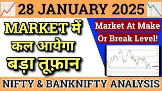 NIFTY PREDICTION FOR TOMORROW & BANK NIFTY ANALYSIS FOR 28 JAN 2025 | MARKET ANALYSIS FOR TOMORROW