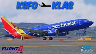 MSFS live | Southwest Airlines | IFly 737 Max 8 | San Francisco (KSFO)  Las Vegas (KLAS) #msfs2020