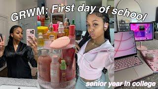 GRWM First Day of School Vlog | day in the life of a college senior | LexiVee