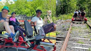 Catskills Rail Biking : A Magical Family Adventure 