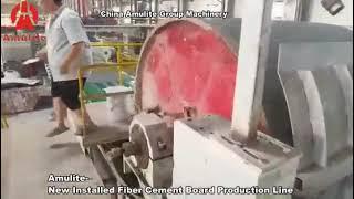 Amulite Fiber Cement Board Machinery Slurry Making And Flow On Slurry Forming Sheet System.