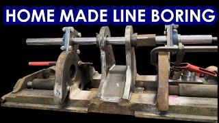 JCB TM320 headstock repair. Part 2. Home made line boring