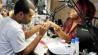  Watch Hubby Do My Nails LIVE! Acrylic Nails - LongHairPrettyNails