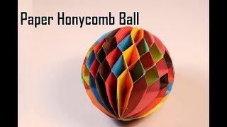 Paper Crafts: How to make a paper honeycomb ball - DIY projects